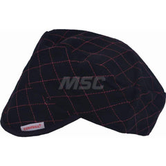 Hat: Cotton, Black, Size Universal, Quilted