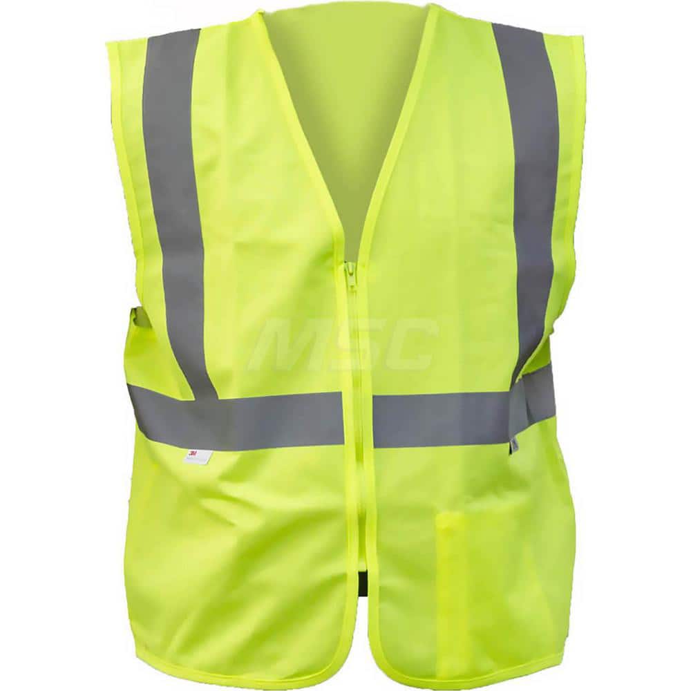 High Visibility Vest: XL & 2X-Large Zipper Closure