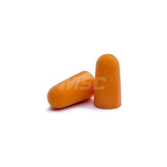 Earplug: 29dB, Silicone Rubber Tip & Foam, Taper End, Push-In Stem, Uncorded Orange