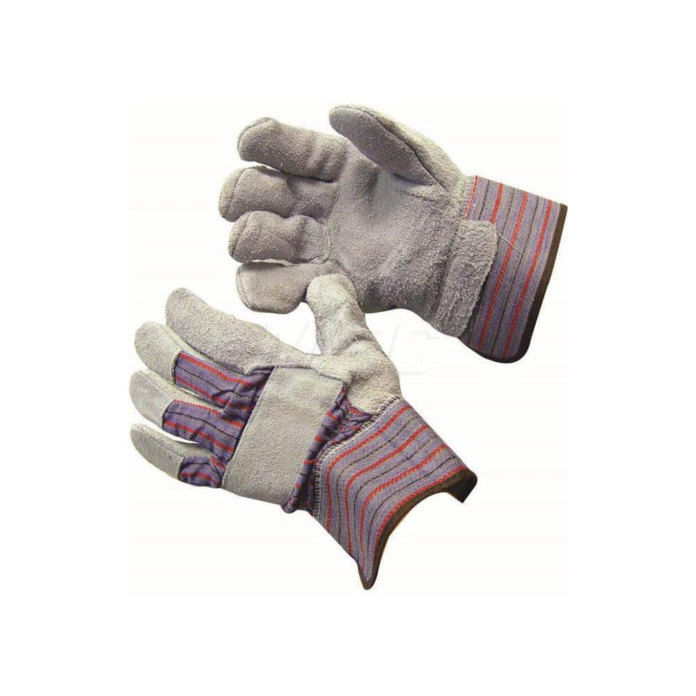 General Purpose Gloves: Size XL, Cotton-Lined White, 10″ OAL, Textured Grip, FDA Approved