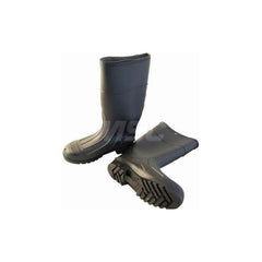 Work Boot: Size 13, 16″ High, Rubber, Reinforced Toe Black, Standard Width