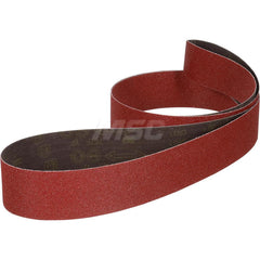 Abrasive Belt: 2″ Width, 72″ OAL, 36+ Grit, Ceramic Coated