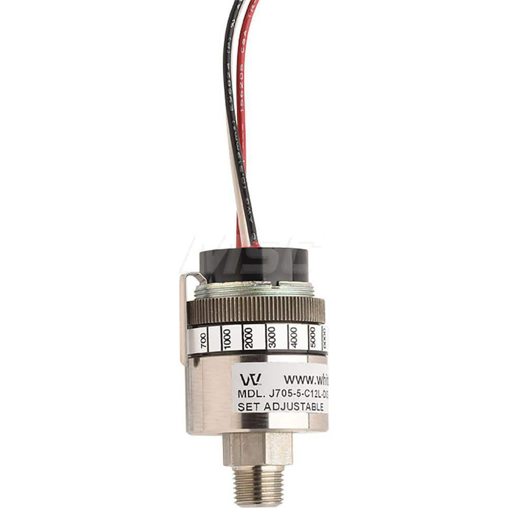 Pressure, Vacuum & Compound Switches; Type: High Pressure Switch with High Pressure Set Points; Thread Size: 1/8; Voltage: 250VAC / 30VDC; Thread Type: NPT Male; Amperage: 5.0000; Electrical Connection: Screw Terminals; Wetted Parts Material: 304 Stainles