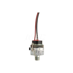 Pressure, Vacuum & Compound Switches; Type: Miniature Pressure Switch; Thread Size: 1/8; Voltage: 115VAC / 28 VDC; Thread Type: NPT Male; Amperage: 1.0000; Electrical Connection: 12in Free Leads; Wetted Parts Material: 17-4 PH Zinc Alloy; Repeatability: 2