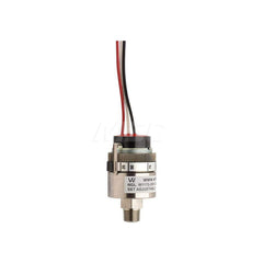Pressure, Vacuum & Compound Switches; Type: All-Welded Pressure Switch; Thread Size: 1/8; Voltage: 115VAC / 28 VDC; Thread Type: NPT Male; Amperage: 1.0000; Electrical Connection: 12in Free Leads; Wetted Parts Material: 304 Stainless Steel; Repeatability: