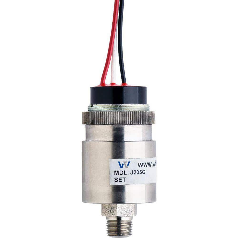 Pressure, Vacuum & Compound Switches; Type: Compact, Cylindrical Pressure Switch; High Pressure Switch with Low Pressure Set Points; Thread Size: 1/8; Voltage: 115VAC / 28 VDC; Thread Type: NPT Male; Amperage: 1.0000; Electrical Connection: 12in Free Lead