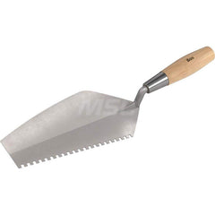 Trowels; Type: Notched Trowel; Trowel Type: Notched Trowel; Blade Type: Square Notch; Blade Material: Steel; Handle Material: Wood