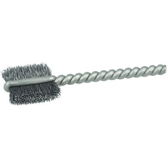 9/16″ Power Tube Brush, .003″ Steel Wire Fill, 5/8″ Brush Length - Exact Industrial Supply