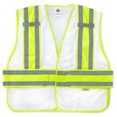 8240HL-NC M/L WHT EXPANDABLE VEST - Exact Industrial Supply