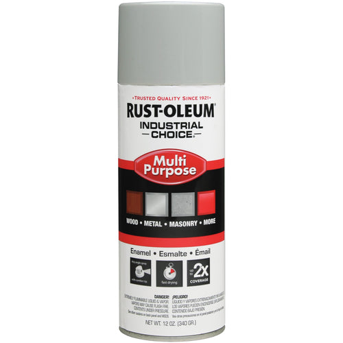 1600 Multi-Purpose ANSI 70 Light Gray Spray Paint - Exact Industrial Supply