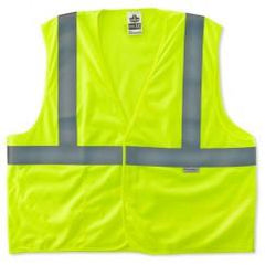 8255HL S/M LIME TREATED POLY VEST - Exact Industrial Supply