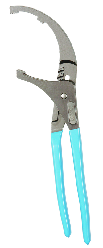 15-1/2" Oil Filter PVC Plier - 5-1/2" Maximum Jaw Capacity - Exact Industrial Supply