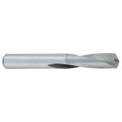 3.5 mm Dia. × 3.5 mm Shank × 24 mm Flute Length × 52 mm OAL, Bright, Solid Carbide Drill - Exact Industrial Supply