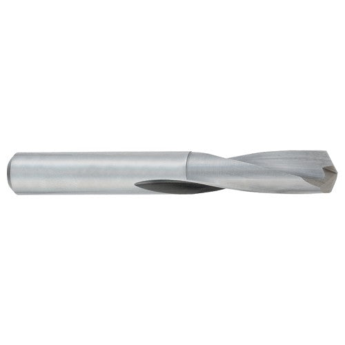 2.9 mm Dia. × 2.9 mm Shank × 22 mm Flute Length × 48 mm OAL, Bright, Solid Carbide Drill - Exact Industrial Supply