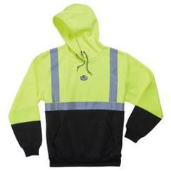 8293 S LIM/BLK HOODED SWEATSHIRT - Exact Industrial Supply