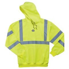 8393 S LIME HOODED SWEATSHIRT - Exact Industrial Supply