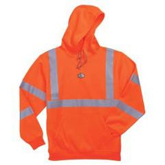 8393 3XL ORANGE HOODED SWEATSHIRT - Exact Industrial Supply