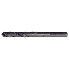 3/4 RHS / RHC HSS 118 Degree Radial Point 1/2 Reduced Shank Silver & Deming Drill - Steam Oxide - Exact Industrial Supply