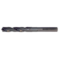 ‎1-5/16 RHS / RHC HSS 118 Degree Radial Point 1/2 Reduced Shank Silver & Deming Drill - Steam Oxide - Exact Industrial Supply