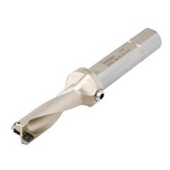 DR0812-2438-100-06-3D-N - Coolant Thru Indexable Drill Body - Exact Industrial Supply