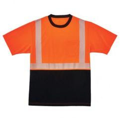 8280BK 5XL ORG/BLK PERF T-SHIRT - Exact Industrial Supply
