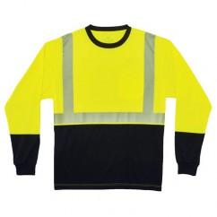 8281BK 4XL LIM/BLK LG SLV T-SHIRT - Exact Industrial Supply