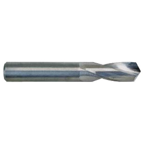 3.9 mm Dia. × 3.9 mm Shank × 22 mm Flute Length × 55 mm OAL, 3xD, 2xD Flute, Solid Carbide Drill - Exact Industrial Supply