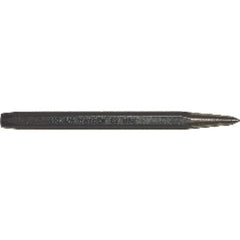 Prick Punch - 1/2″ Hex Stock × 5 1/2″ Overall Length - Exact Industrial Supply