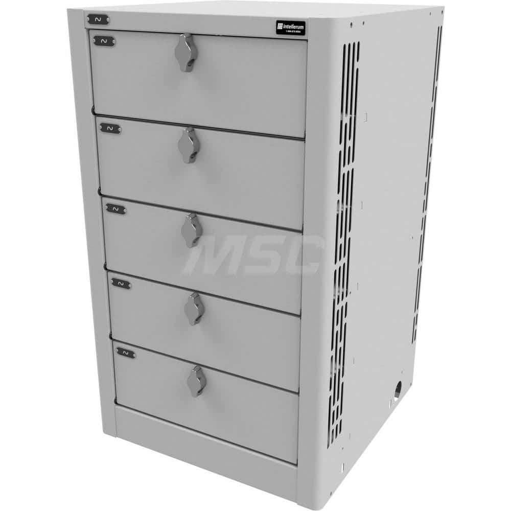 Locker: 16.5″ Wide, 16.5″ Deep, 27.25″ High Black & Light Gray, Steel