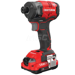 Cordless Impact Wrench: 20V, 1/4″ Drive, 3,800 BPM, 2,900 RPM 2 V20 Battery Included, Charger Included