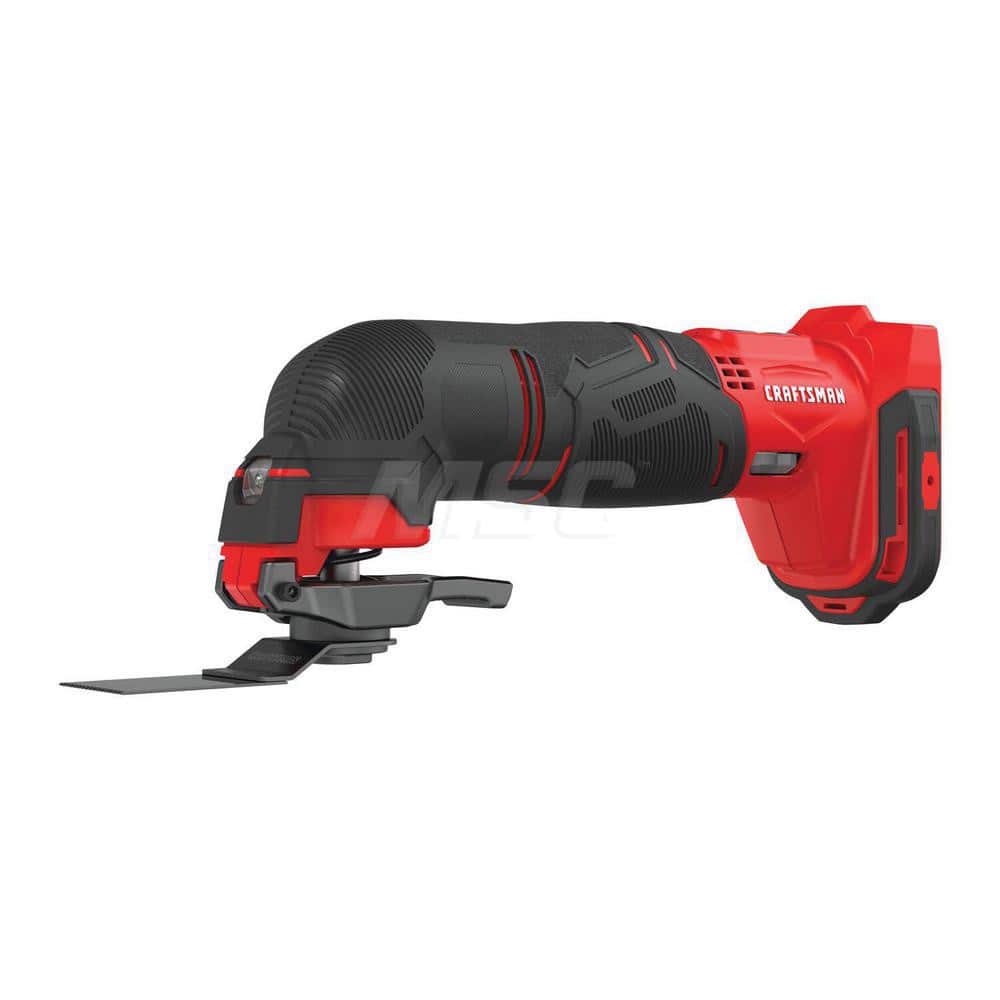 Rotary & Multi-Tools; Product Type: Oscillating Multi-Tool; Batteries Included: No; Oscillation Per Minute: 18000; Battery Chemistry: Lithium-ion; Voltage: 20.00; For Use With: 80 Grit Sandpaper; Wood Blade; Bi-Metal Blade; Scraper; Sanding Platen; 240 Gr