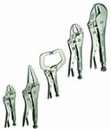 5 Piece - Assorted Jaw Locking Plier Set - Exact Industrial Supply