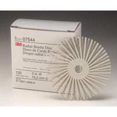 Radial Bristle Brushes; Outside Diameter (Inch): 3 in; Abrasive Material: Ceramic; Grit: 50; Brush Thickness (Inch): 0.375