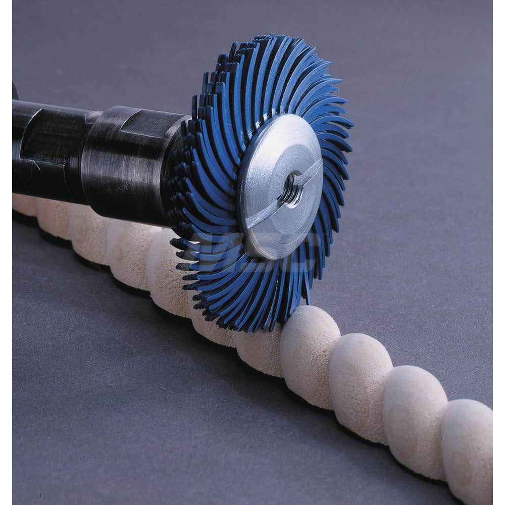 Radial Bristle Brushes; Outside Diameter (Inch): 8 in; Abrasive Material: Ceramic; Grit: 120; Brush Thickness (Inch): 1