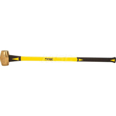 6 lb Brass Sledge Hammer, Non-Sparking, Non-Marring 2 ™ Face Diam, 4-1/2 ™ Head Length, 36 ™ OAL, 33 ™ Fiberglass Handle, Double Faced 2″ Face Diam, 4-1/2″ Head Length, 36″ OAL, 33″ Fiberglass Handle