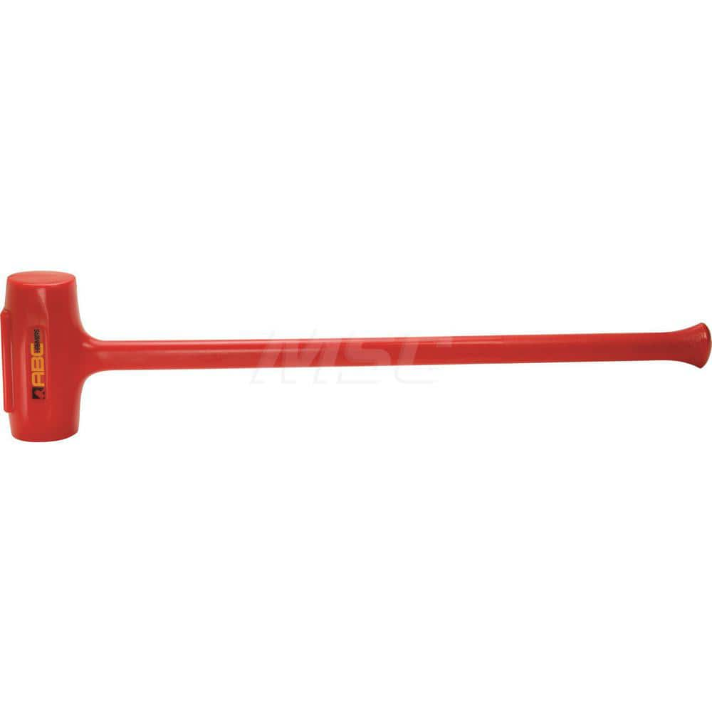 12 lb Polyurethane Dead Blow Hammer, Non-Sparking, Non-Marring 3-1/4 ™ Face Diam, 8″ Head Length, 36 ™ OAL, 32″ Steel Reinforced Polyurethane Handle, Double Faced