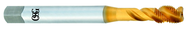 1/4-28 Dia. - 2B - 3 FL - HSS - TiN - Modified Bottom Spiral Flute Tap - Exact Industrial Supply