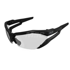 Safety Glass: Anti-Fog & Scratch-Resistant, Polycarbonate, Clear Lenses, Full-Framed Black Frame, Wraparound, Adjustable