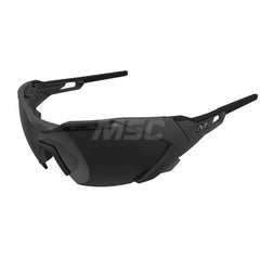 Safety Glass: Anti-Fog & Scratch-Resistant, Polycarbonate, Blue Mirror Lenses, Full-Framed Black Frame, Wraparound, Adjustable