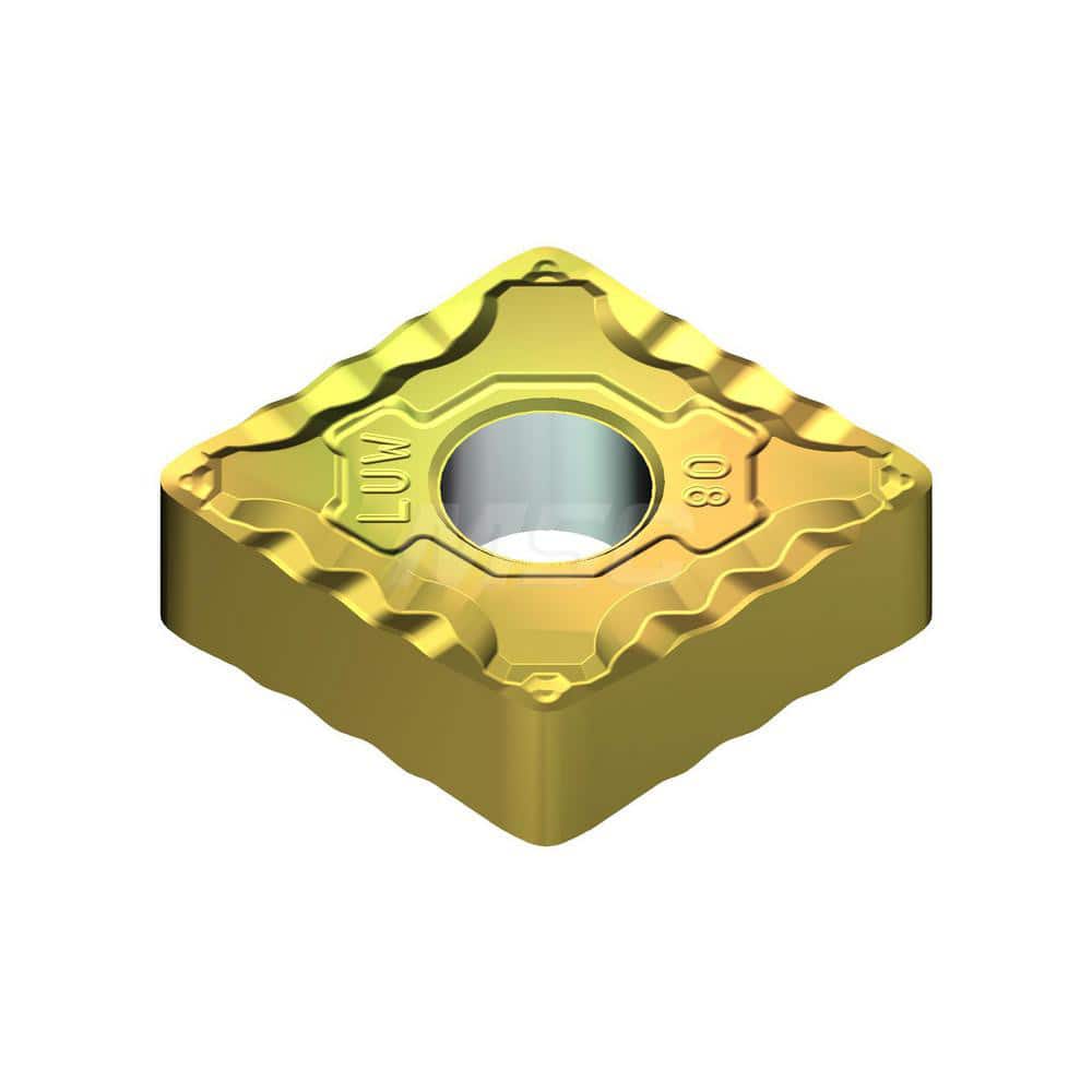 Turning Insert:  CNMG433ELUW T2500Z,  Cermet AlN Finish,  Neutral,  0.5079″ Long,  1/2″ Inscribed Circle,  0.0472″ Corner Radius,  80.0 &deg N/A Diamond,  Series  T2500Z