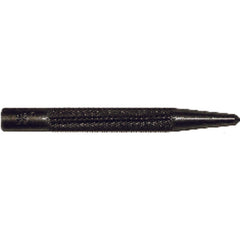 Mayhew Center Punch - 3/8″ Hex × 4 1/2″ Overall Length - Exact Industrial Supply