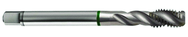 M16x1.5 6H 4-Flute Cobalt Green Ring Semi-Bottoming 40 degree Spiral Flute Tap-Bright - Exact Industrial Supply