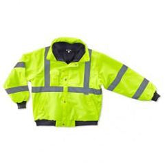 8380 S LIME BOMBER JACKET - Exact Industrial Supply