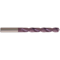 1 mm Dia. × 1 mm Shank × 12 mm Flute Length × 36 mm OAL, Jobber, 118°, nano-FIREX, 2 Flute, External Coolant, Round Solid Carbide Drill