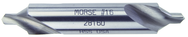 Size 17; 7/32 Drill Dia x 3-1/4 OAL 60° HSS Combined Drill & Countersink - Exact Industrial Supply