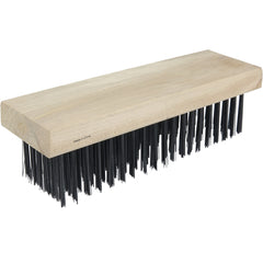 7″ × 3″ - 0.012 Round Wire Block Type Industrial Hand Brush - Exact Industrial Supply