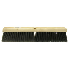 18″ - Black Medium Sweeping Broom Without Handle - Exact Industrial Supply