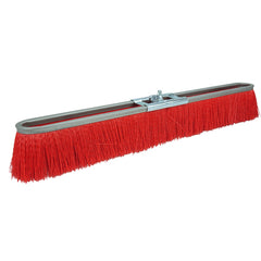 18″ Vortec Pro Medium Sweep Strip Broom, Red Polypropylene Fill - Exact Industrial Supply