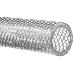 Value Collection - 3/8" ID x 1/2" OD, 25' Long, PVC Reinforced (FDA) Tube - Clear, 140 Max psi, -50 to 150°F - Exact Industrial Supply