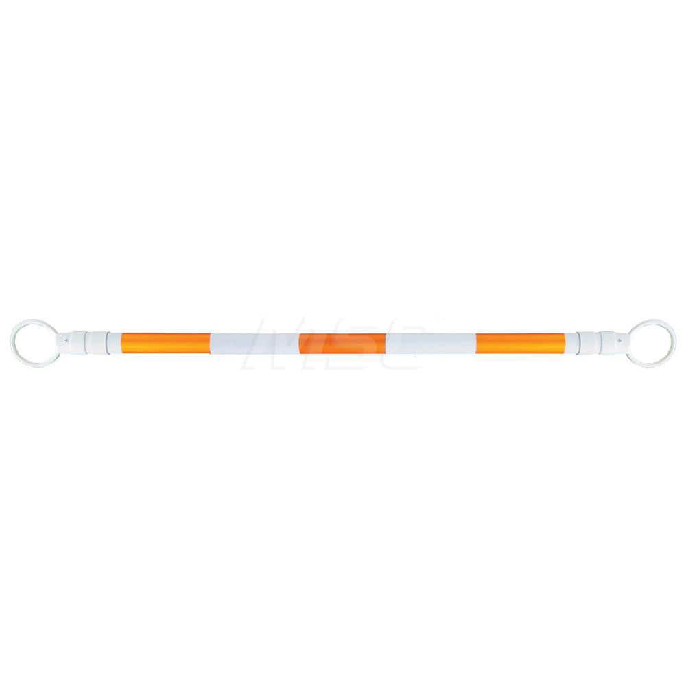 Traffic Cone & Barricade Accessories; Type: Telescoping Cone Bar; Color: Orange Reflective Stripes On White Cone Bar; Weight (Lb.): 2.0000; For Use With: Traffic Cones; Length (Feet): 4 to 7